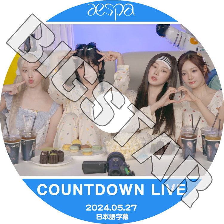 K-POP DVD/ aespa COUNTDOWN LIVE (2024.05.27) (日本語字幕あり)/ aespa エスパ カリナ ジゼル ウィンター ニンニン aespa KPOP DVD