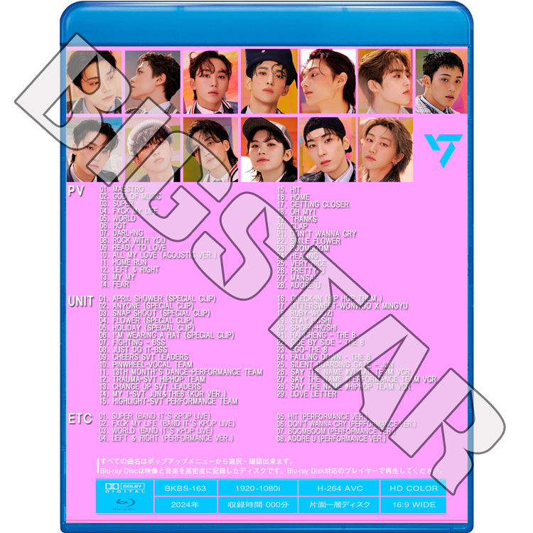 Blu-ray/ SEVENTEEN 2024 BEST PV COLLECTION / MAESTRO God Of Music Super WORLD HOT Darl+ing/ K-POP ブルーレイ セブンティーン