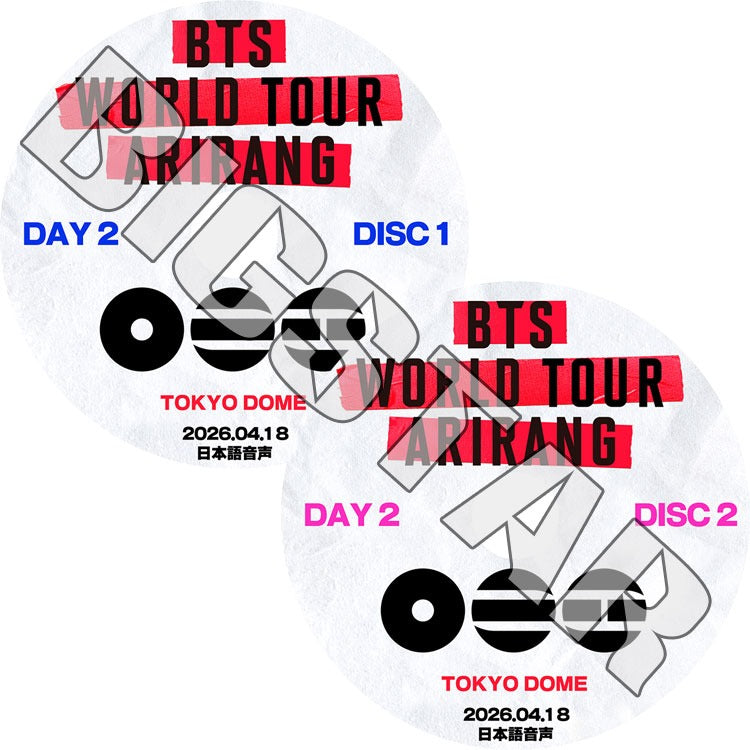 K-POP DVD/ バンタン 2026 BTS WORLD TOUR IN JAPAN DAY2 (2026.04.18