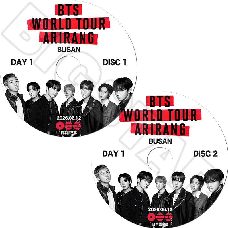 K-POP DVD/ バンタン 2026 BTS WORLD TOUR IN BUSAN DAY1 (2026.06.12) (2枚SET) (日本語音声)/ アリラン 釜山公演..
