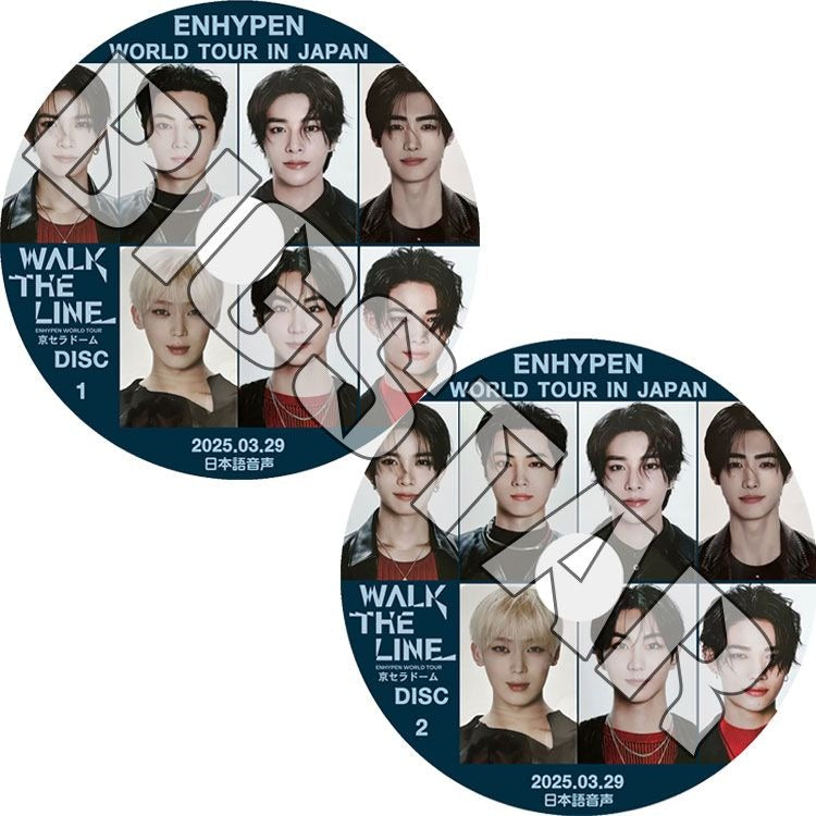 K-POP DVD/ ENHYPEN WORLD TOUR‘WALK THE LINE’IN JAPAN (2枚Set) (2025.03.29) 京セラドーム (日本語音声)/ エンハイフン ヒスン ジェイ..