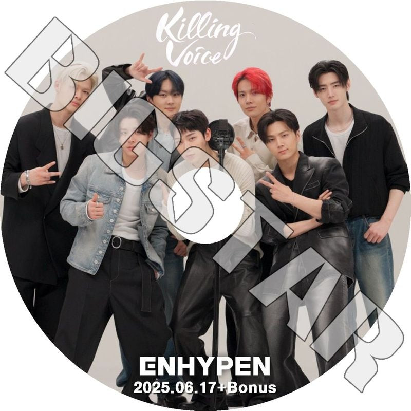 K-POP DVD/ ENHYPEN KILLING VOICE (2025.06.17+BONUS) (日本語字幕なし)/ EN- エンハイフン ヒスン ジェイ ジェイク ソンフン ソヌ ジョンウォン..