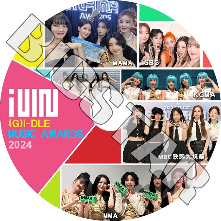 K-POP DVD/ (G)I-DLE CUT MUSIC Awards 2024/ (G)I-DLE ヨジャアイドル ミヨン ミンニ ソヨン スジン ウギ シュファ KPOP DVD