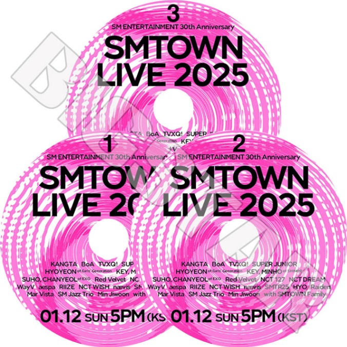K-POP DVD/ 2025 SMTOWN LIVE IN SEOUL (3枚SET) (2025.01.12)/ 東方神起 TVXQ BoA SUPER JUNIOR スーパージュニア EXO エクソ SHINee..