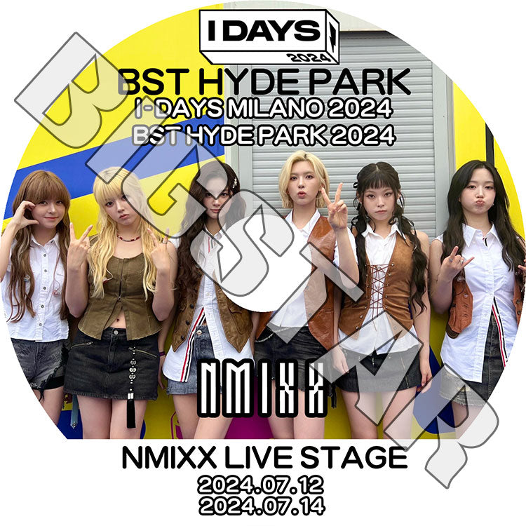 K-POP DVD/ NMIXX LIVE STAGE I-DAY MILANO/BST HYDE PARK (日本語字幕なし)/ NMIXX エンミックス リリー ヘウォン ソリュン ジニ ベイ ジウ..