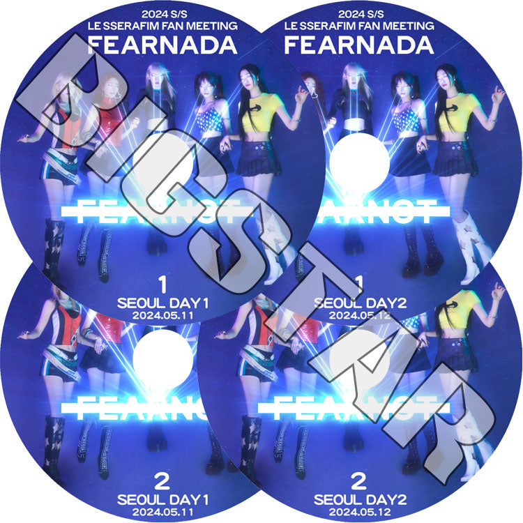 K-POP DVD/ LE SSERAFIM 2024 FAN MEETING (4枚SET) FEARNADA (2024.05.11-05.12) (日本語字幕あり)/ LE SSERAFIM ル セラフィム