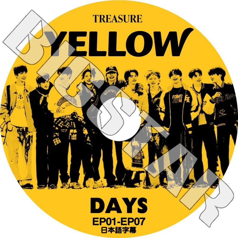 K-POP DVD/ TREASURE YELLOW DAYS (EP01-EP07) (日本語字幕あり)/ TREASURE トレジャー KPOP DVD