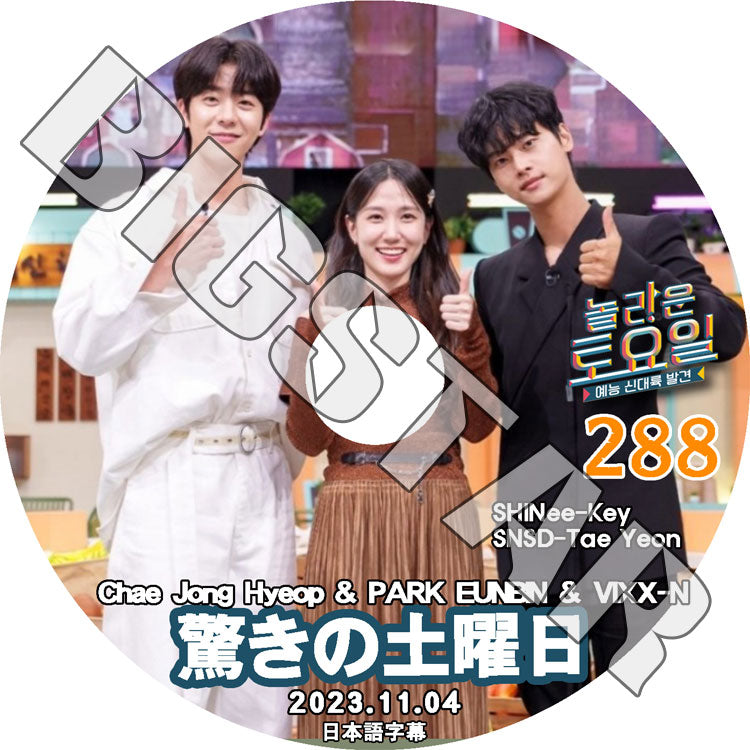 K-POP DVD/ 驚きの土曜日 #288 無人島のディーバ編 (日本語字幕あり)/ SHINee シャイニー キー パクウンビン チェジョンヒョプ エン 少女時代 テヨン