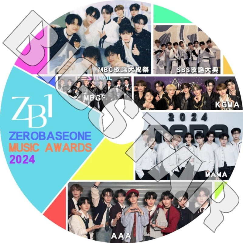 K-POP DVD/ ZEROBASEONE CUT MUSIC Awards 2024/ ゼベワン ゼロベースワン ZEROBASEONE ZB1