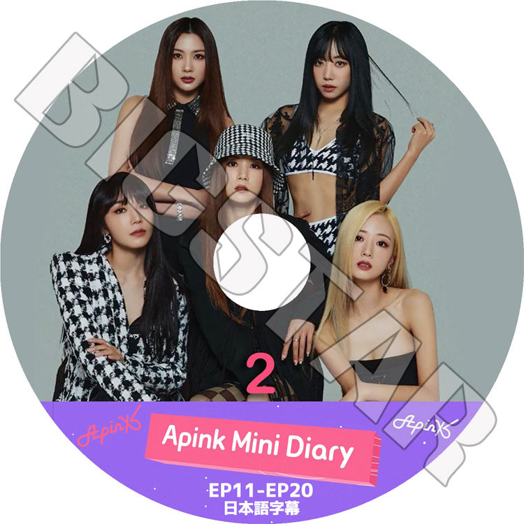 K-POP DVD/ Apink MINIDIARY #2 (EP11-EP20)(日本語字幕あり)/ Apink エーピンク パクチョロン ChoRong ユンボミ BoMi チョンウンジ EunJi キムナムジュ..