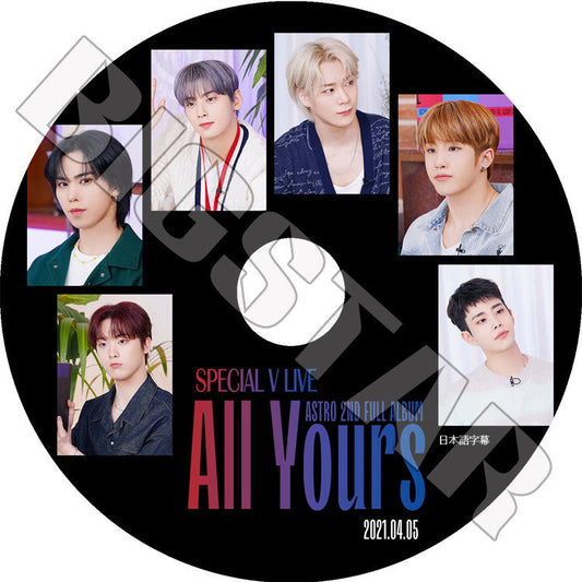 K-POP DVD/ ASTRO SPECIAL V LIVE All Yours (2021.04.05)(日本語字幕あり)/ アストロ ジンジン チャウヌ ラッキー ユンサンハ ムンビン エムジェイ(MJ)
