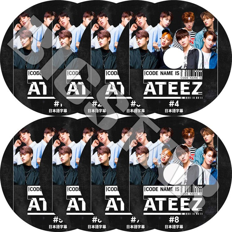 K-POP DVD/ ATEEZ CODE NAME IS (8枚SET)(日本語字幕あり)/エーティーズ ホンジュン ミンギ ジョンホ サン ソンファ ヨサン ウヨン ユンホ KPOP DVD