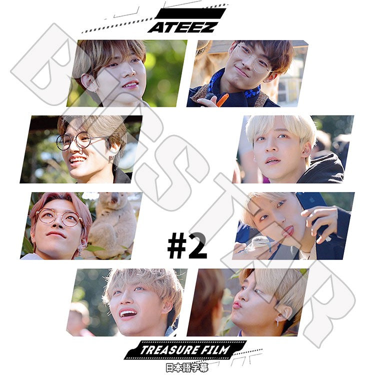 K-POP DVD/ ATEEZ TREASURE FILM #2(日本語字幕あり)/ エーティーズ ホンジュン ミンギ ジョンホ サン ソンファ ヨサン ウヨン ユンホ KPOP DVD