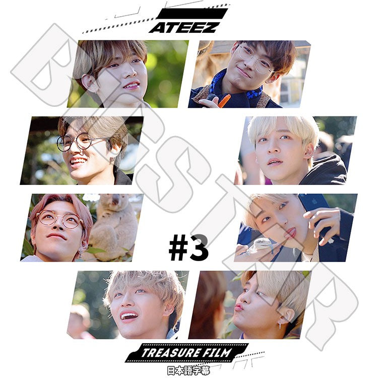 K-POP DVD/ ATEEZ TREASURE FILM #3(日本語字幕あり)/ エーティーズ ホンジュン ミンギ ジョンホ サン ソンファ ヨサン ウヨン ユンホ KPOP DVD