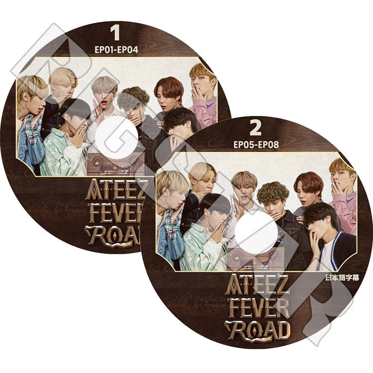 K-POP DVD/ ATEEZ FEVER ROAD(2枚SET)(EP01-EP08)(日本語字幕あり)/ エーティーズ ホンジュン ミンギ ジョンホ サン ソンファ ヨサン ウヨン ユンホ