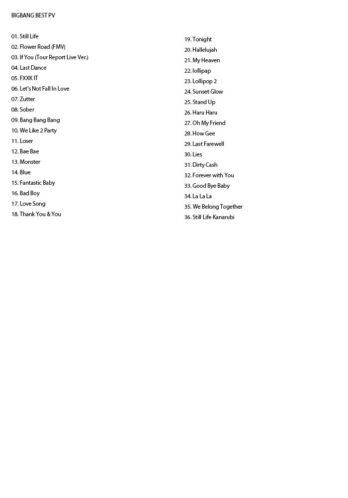 K-POP DVD/ BIGBANG 2022 BEST PV★BIGBANG ビックバン GD ジヨン SOL テヤン TOP タップ D-LITE デソン V.I スンリ PV DVD