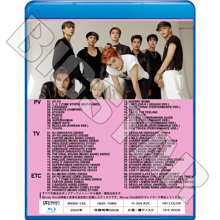 Blu-ray/ NCT127 2023 BEST COLLERCTION★Ay-Yo 2 Baddies Favorite Sticker Punch Kick It Superhuman Simon Says Regular TOUCH Cherry Bomb