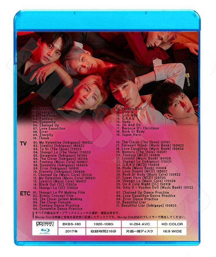 Blu-ray/ VIXX 2018 BEST COLLECTION★Scentist Shangri La The Closer Fantasy Dynamite Chained up Love Equation Error Eternity/ビックス エン..