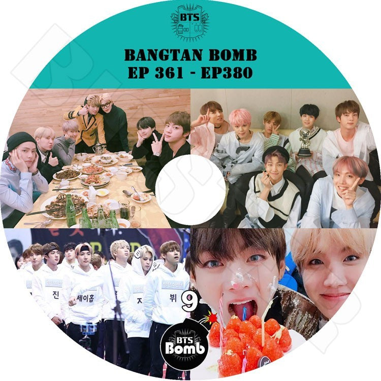 K-POP DVD/ バンタン BANGTAN BOMB 9(EP361-EP380) BTS爆弾 (日本語字幕なし)/防弾 ラップモンスター シュガ ジン ジェイホープ ジミン ブィ ジョングク