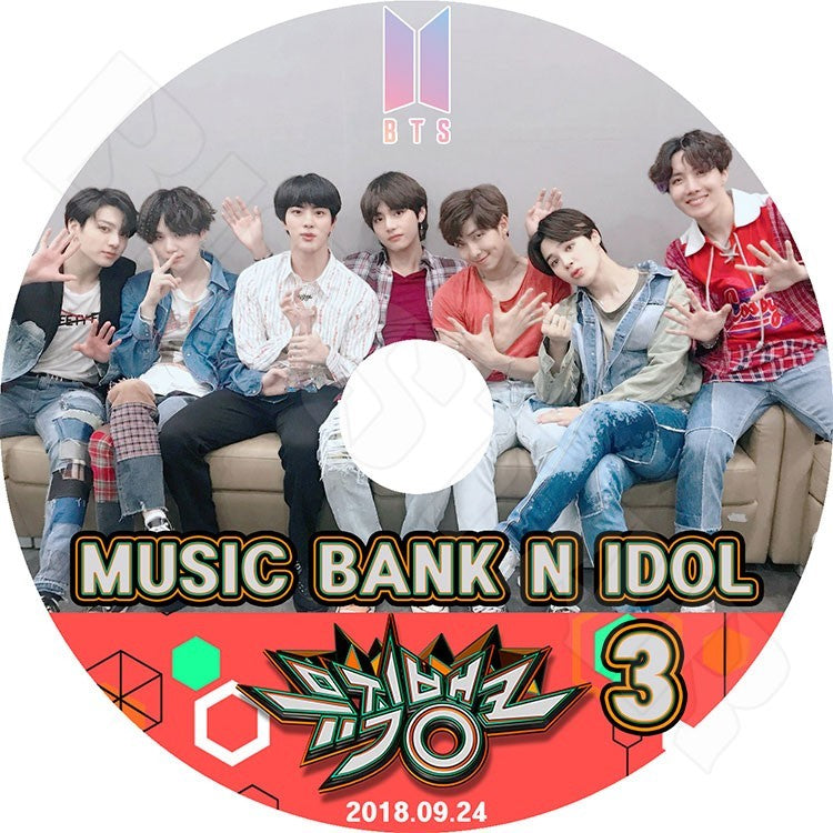 K-POP DVD/ バンタン Music Bank N IDOL #3 (2018.09.24)/防弾 ラップモンスター シュガ ジン ジェイホープ ジミン ブィ ジョングク