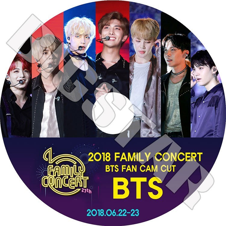 K-POP DVD/ バンタン 2018 FAMILY CONCERT FAN CAM CUT(2018.06.22-06.23)/防弾 RM シュガ ジン ジェイホープ ジミン ブィ ジョングク