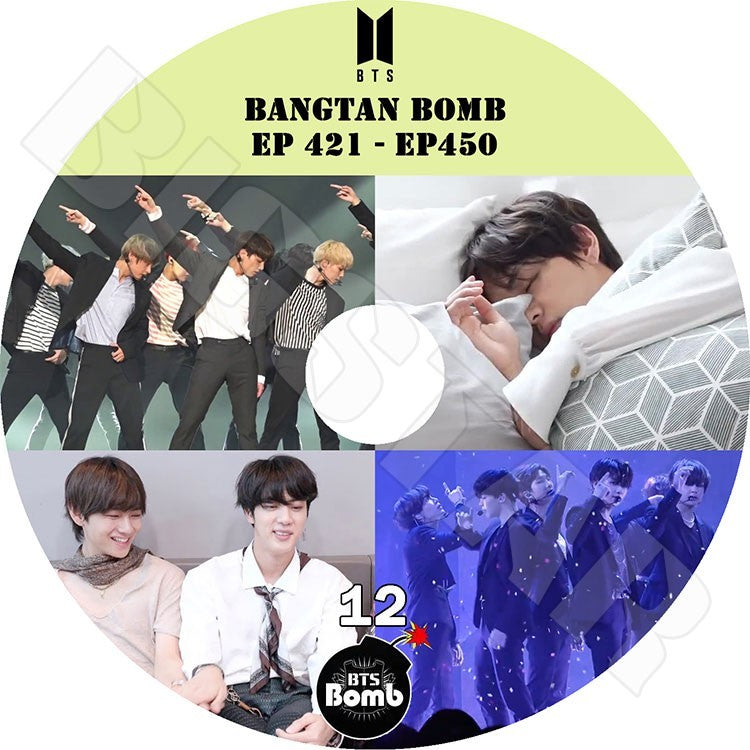 K-POP DVD/ バンタン BANGTAN BOMB 12 (EP421-EP450) BTS爆弾 (日本語字幕なし)/防弾 バンタン ジン ジェイホープ ジミン ブィ ジョングク..