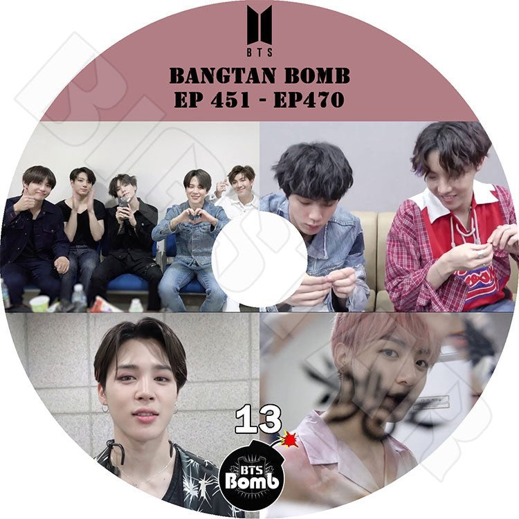 K-POP DVD/ バンタン BANGTAN BOMB 13 (EP451-EP470) BTS爆弾 (日本語字幕なし)/防弾 シュガ ジン ジェイホープ ジミン ブィ ジョングク..