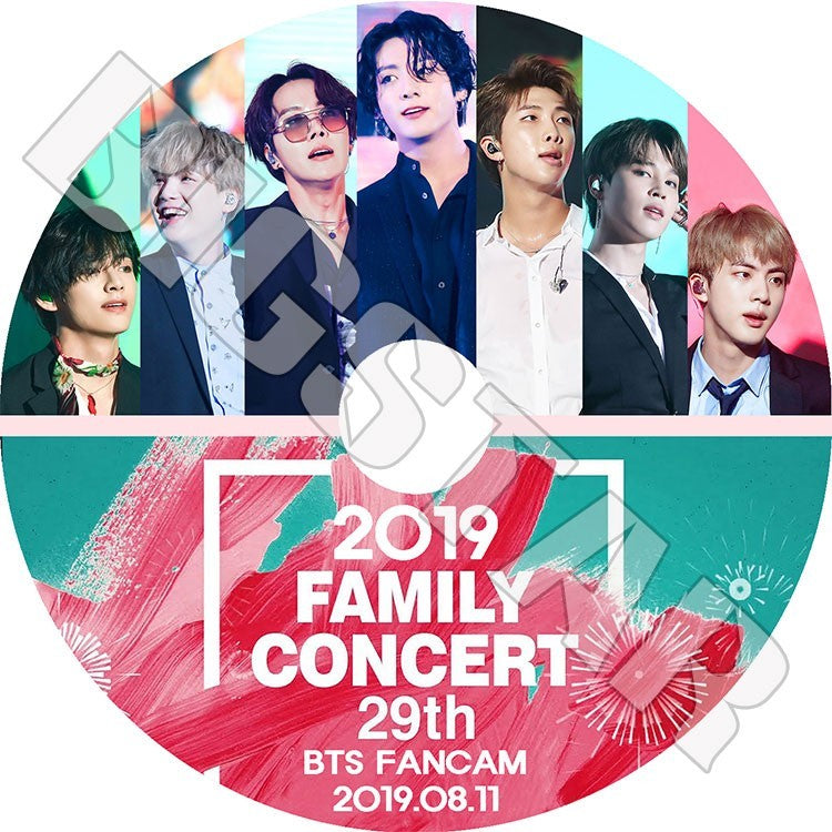 K-POP DVD/ バンタン 29th 2019 FAMILY CONCERT(2019.08.11) FANCAM CUT(日本語字幕なし)/防弾 シュガ ジン ジェイホープ ジミン ブィ ジョングク..