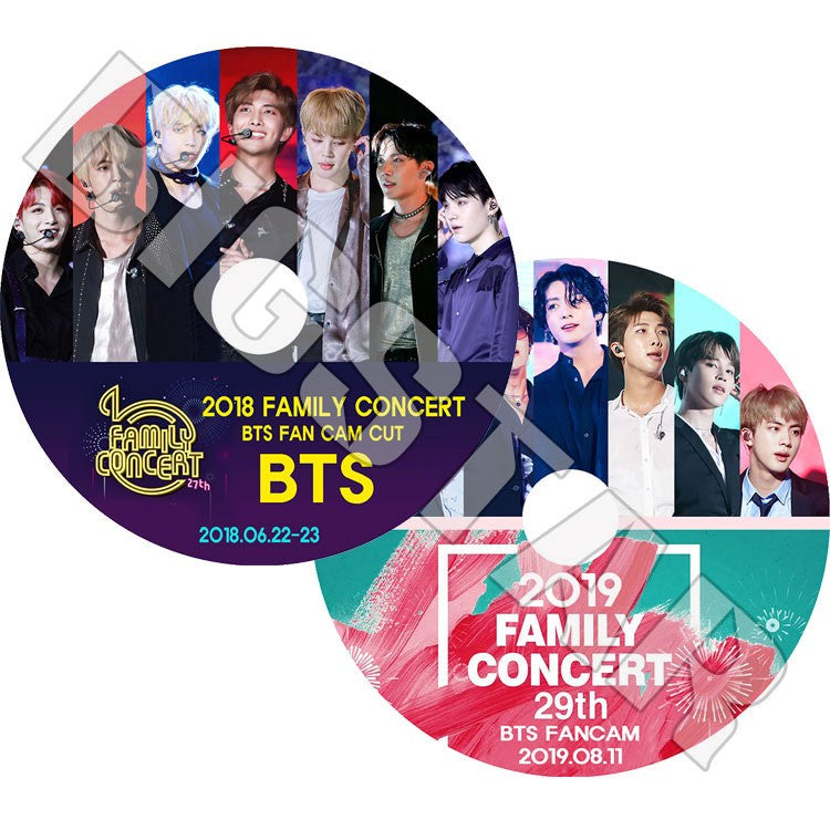 K-POP DVD/ バンタン 2018-2019 FAMILY CONCERT(2枚SET) FANCAM CUT(日本語字幕なし)/防弾 ラップモンスター シュガ ジン ジェイホープ ジミン..