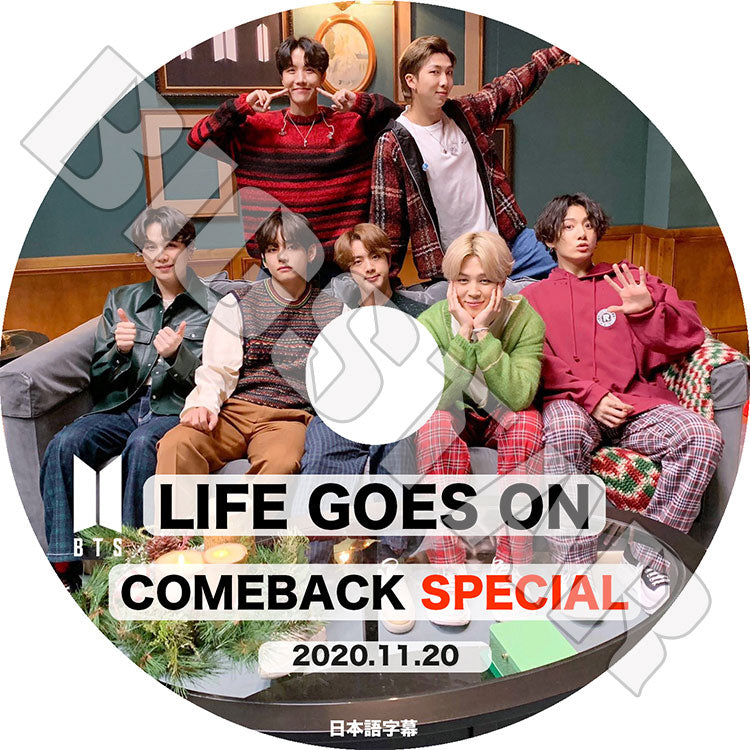 K-POP DVD/ バンタン Life Goes On COMEBACK SPECIAL(2020.11.20)(日本語字幕あり)/ 防弾 RM シュガ ジン ジェイホープ ジミン ブィ ジョングク