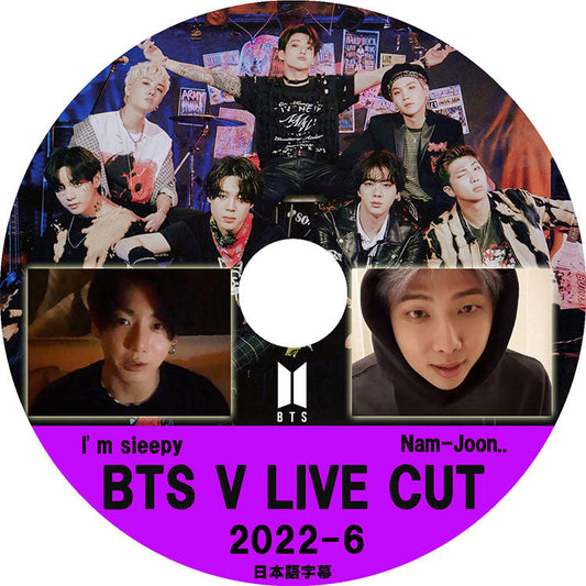 K-POP DVD/ バンタン V LIVE Cut 2022-6(日本語字幕あり)/ I'm sleepy 他 / バンタン 韓国番組 BANGTAN KPOP DVD