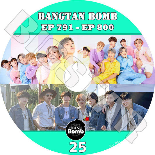 K-POP DVD/ バンタン BANGTAN BOMB #25(EP791-EP800)(日本語字幕なし) バンタン爆弾/ バンタン 韓国番組収録DVD BANGTAN KPOP DVD