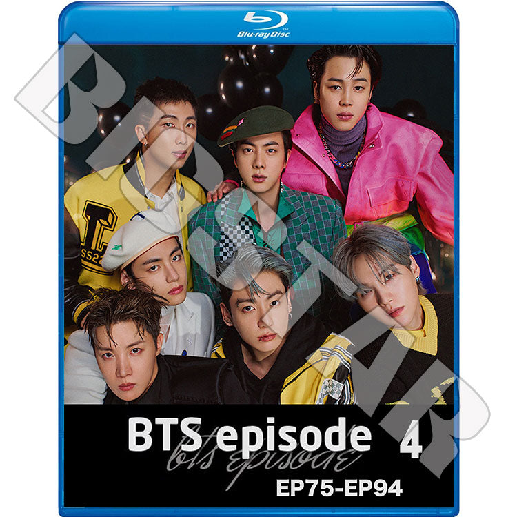Blu-ray/ バンタン エピソード #4 (Ep75-EP94)(日本語字幕あり)/ バンタン RM ジン シュガ ジェイホープ ジミン テヒョン ジョングク ブルーレイ