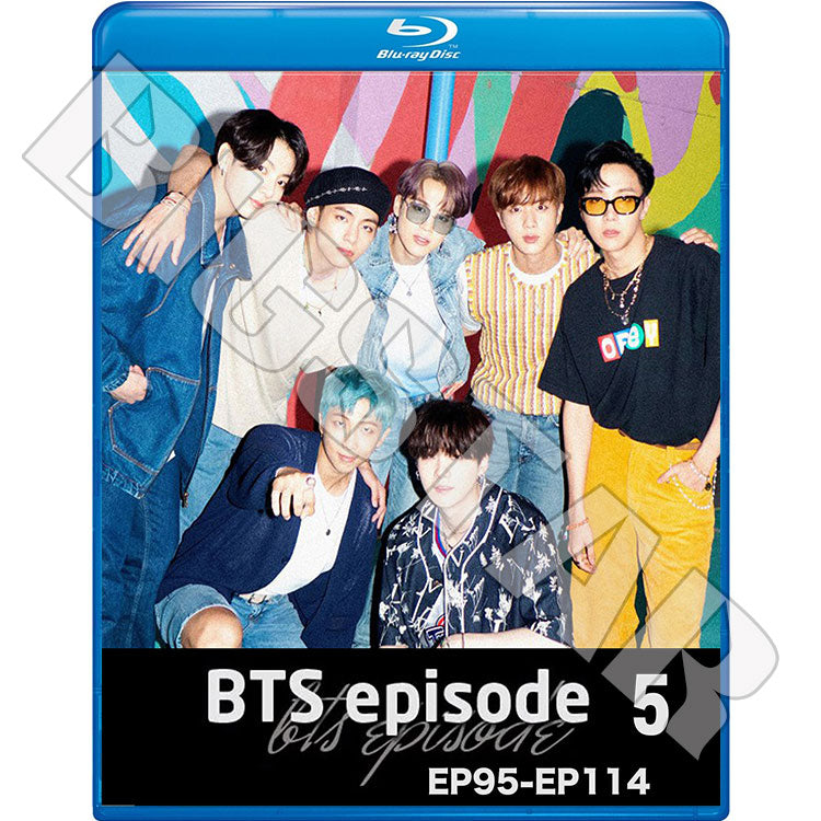 Blu-ray/ バンタン エピソード #5 (Ep95-EP114)(日本語字幕あり)/ バンタン RM ジン シュガ ジェイホープ ジミン テヒョン ジョングク ブルーレイ