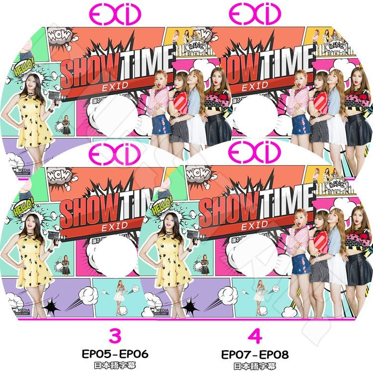 K-POP DVD/ EXID Showtime (4枚 Set)(EP1-EP8)(日本語字幕あり)/イーエクスアイディ ソルジ エリー ハニ ヘリン ジョンファ KPOP