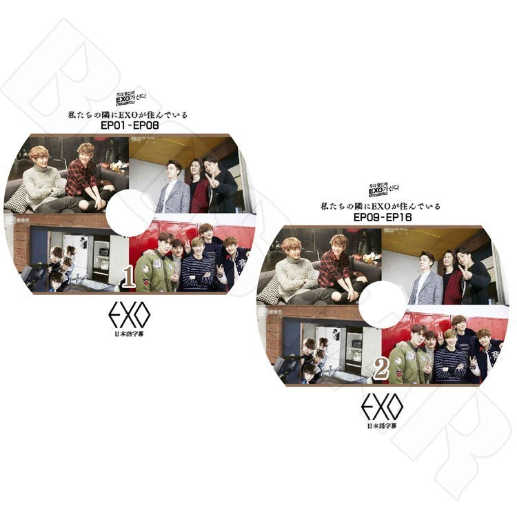 K-POP DVD/ 私たちの隣にEXOが住んでいるEP1-EP16完 SET(2枚)(日本語字幕あり)/エクソ スホ チャンヨル ベクヒョン ディオ シウミン チェン カイ セフン KPOP