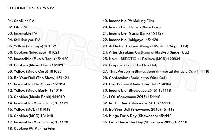 K-POP DVD/ FT ISLAND イホンギ 2018 PV&TV セレクト/エフティーアイランド イホンギ KPOP DVD