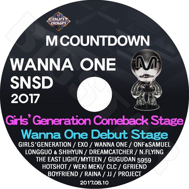 K-POP DVD/ 少女時代 M Countdown Comeback Stage(2017.08.10)/少女時代 GIRLS GENERATION テヨン サニー ティファニー ヒョヨン ユリ スヨン ユナ ソヒョン