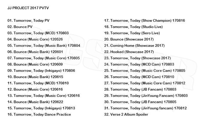 K-POP DVD/ GOT7 JJ Project 2017 PV&TV セレクト★Tomorrow Today Bounce/ガットセブン ジェイビー ジンヨン KPOP DVD