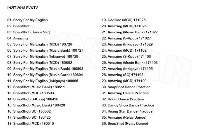 K-POP DVD/ IN2IT 2018 PV&TV セレクト★Sorry For My English SnapShot Amazing Cadillac/イントゥーイット 少年24 ジアン ヨンテ イノ ヒョンウク..