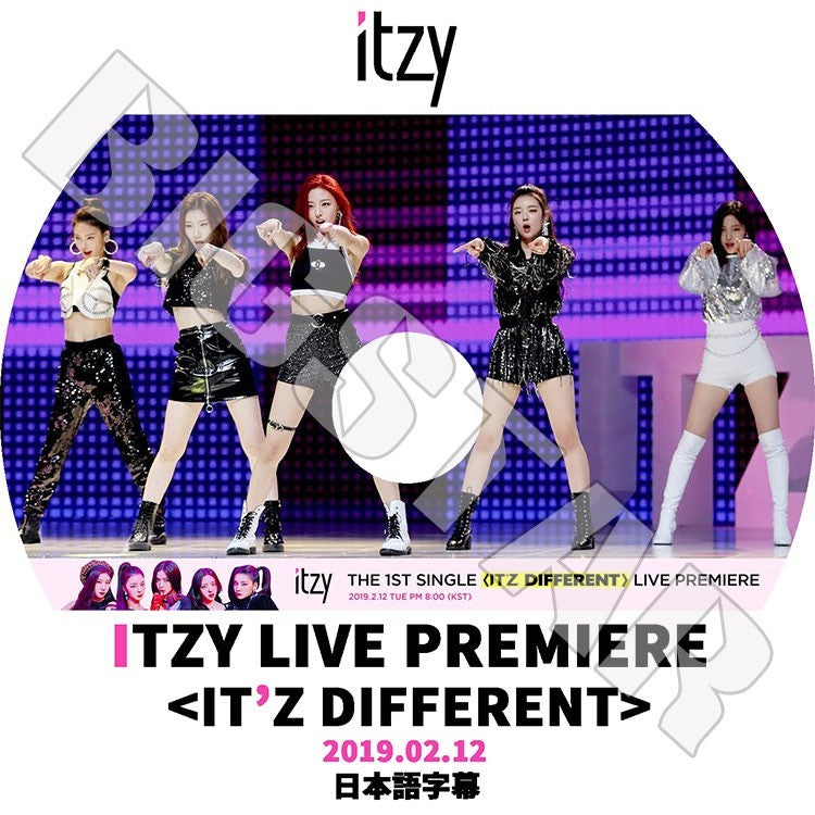 K-POP DVD/ ITZY LIVE PREMIERE(2019.02.12) IT`Z DIFFERENT(日本語字幕あり)/イッジ イェジ リア リュジン チェリョン ユナ KPOP DVD