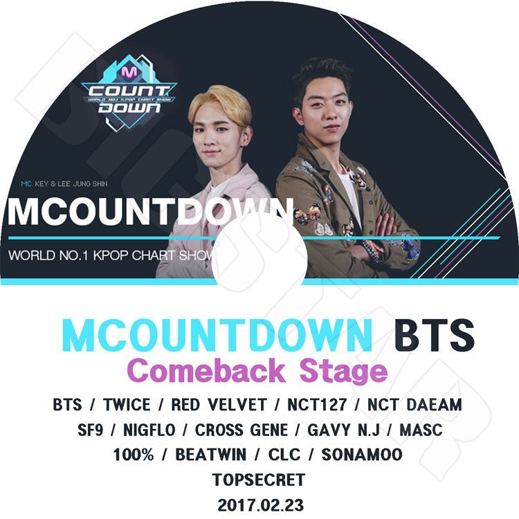 K-POP DVD/ M COUNTDOWN BTS 2017 Comeback Stage(2017.02.23)/BTS TWICE RED VELVET SF NCT127 NCT DREAM 他