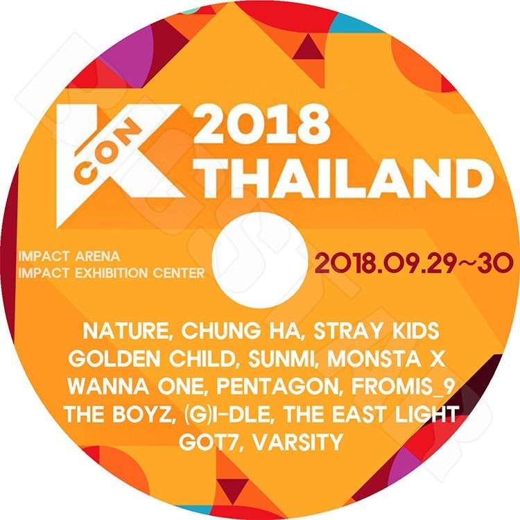K-POP DVD/ 2018 KCON in THAILAND (2018.09.29-30)／WANNA ONE GOT7 MONSTA X SUNMI CHUNG HA 他