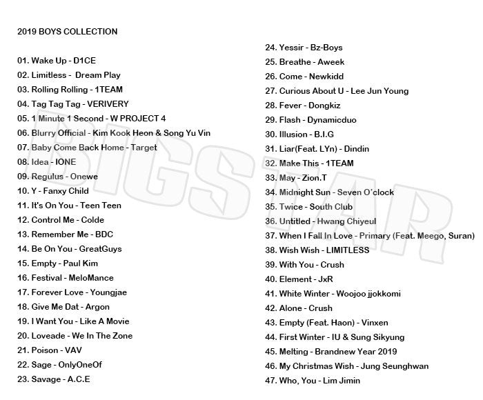 K-POP DVD/ 2019 BOY`S COLLECTION/ D1CE Dream Play 1TEAM VERIVERY W PROJECT 4 Target IONE その他 KPOP DVD