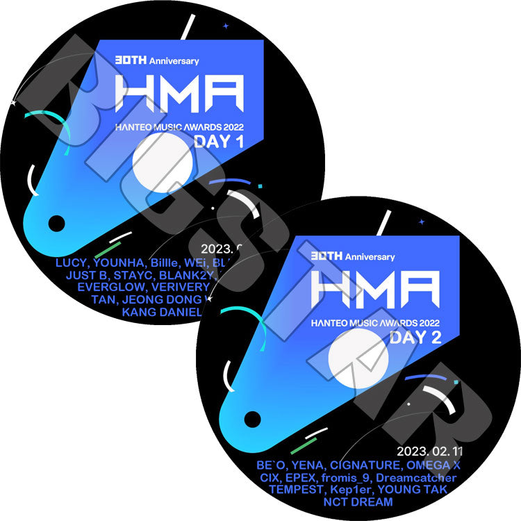 K-POP DVD/ HANTEO MUSIC AWARDS (2枚Set) (2023.02.10-02.11)/ NCT DREAM DREAMCATCHER Kep1er fromis_9 EVERGLOW KANG DANIEL..