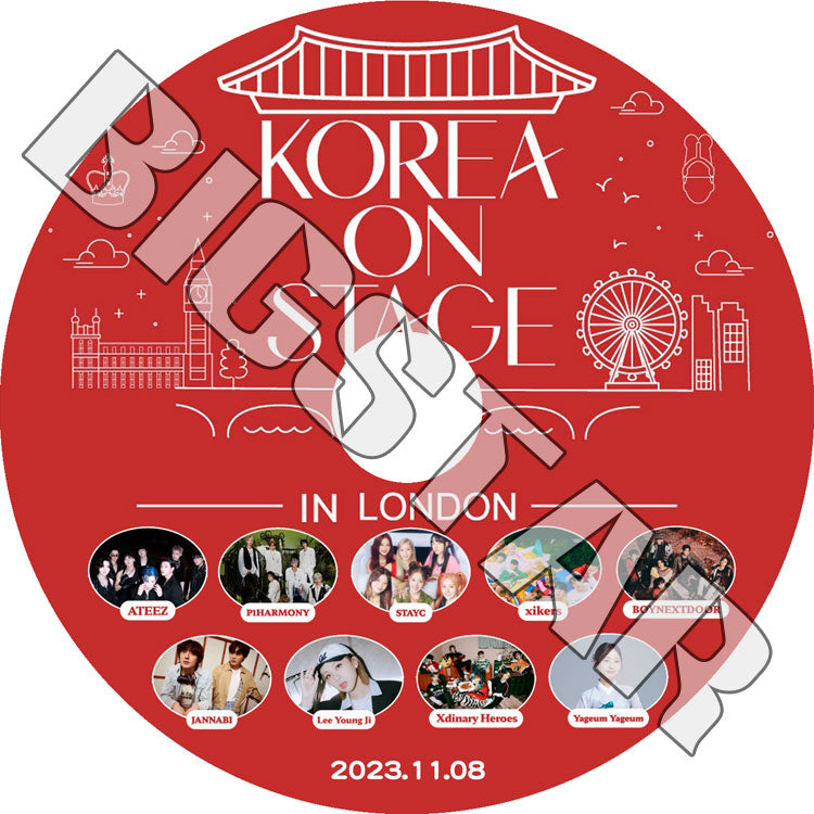 K-POP DVD/ KOREA ON STAGE IN LONDON (2023.11.08)/ ATEEZ STAYC BOYNEXTDOOR XIKERS XDINARY HEROES P1HARMONY 外/ CON