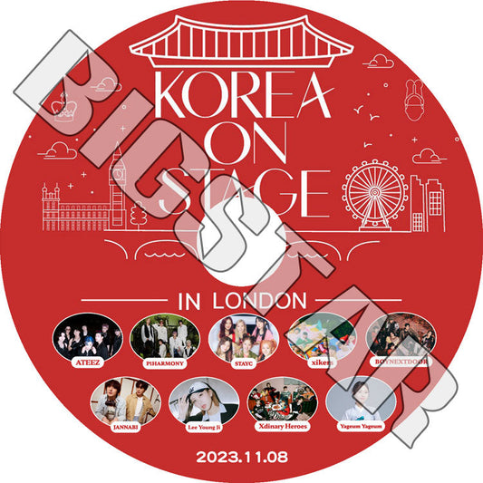 K-POP DVD/ KOREA ON STAGE IN LONDON (2023.11.08)/ ATEEZ STAYC BOYNEXTDOOR XIKERS XDINARY HEROES P1HARMONY 外/ CON