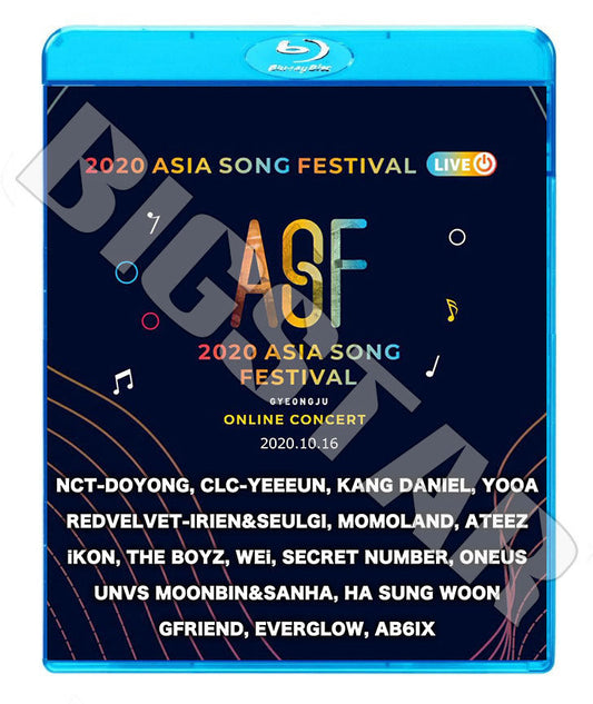 Blu-ray/ 2020 ASIA SONG FESTIVAL (2020.10.16)/ ATEEZ iKON THE BOYZ ONEUS EVERGLOW GFRIEND その他/ Live コンサート ブルーレイ