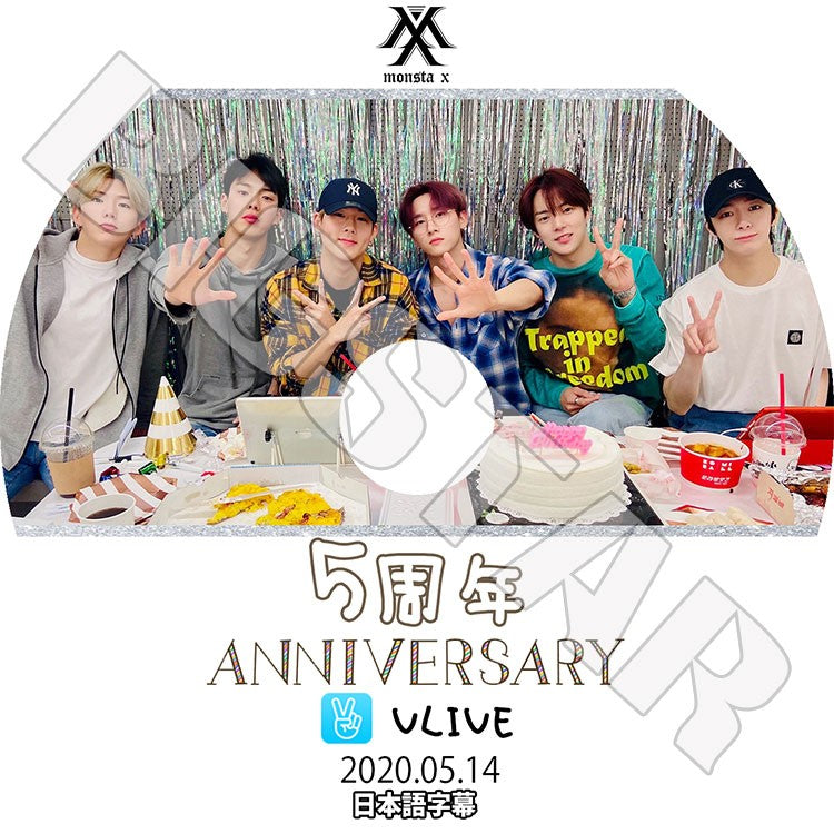 K-POP DVD/ MONSTA X 5周年記念 VLIVE (2020.05.14)(日本語字幕あり)/ モンスターエクス ショヌ ジュホン ヒョンウォン ミンヒョク キヒョン アイエム