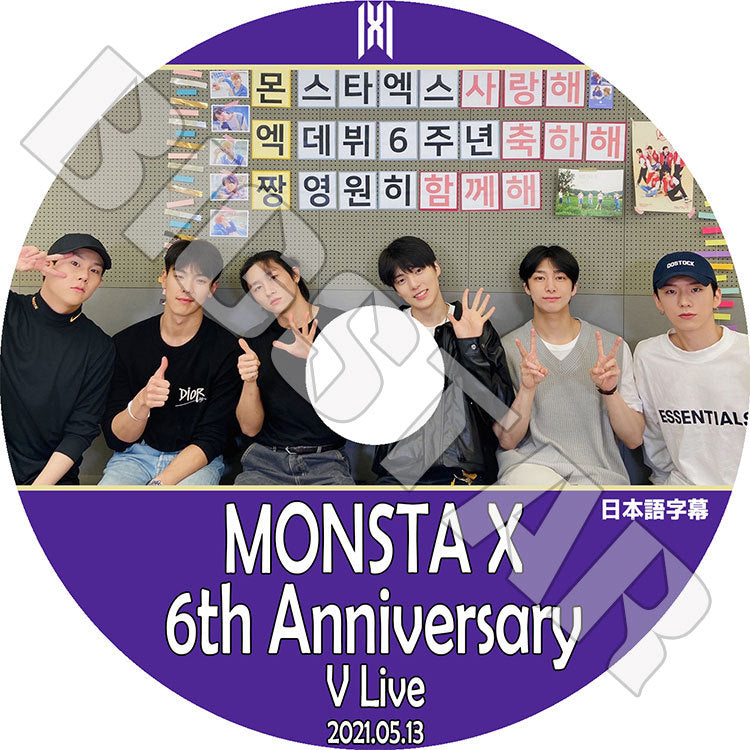 K-POP DVD/ MONSTA X 6周年記念VLIVE(2021.05.13)(日本語字幕あり)/ モンスターエクス ショヌ ジュホン ヒョンウォン ミンヒョク キヒョン アイエム